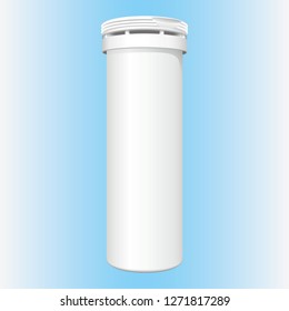 Illustration of object packaging bottle. cosmetic, medicine, supplement and vitamins. Ideal for catalogs, informative and catalogs 3D packaging