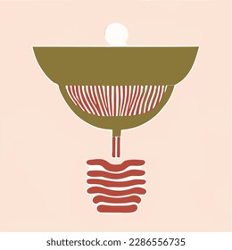 ilustración de un objeto con un sol en él