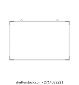 Ilustração objeto quadro branco isolado simples minimalista