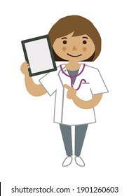 Illustration Of Occupation.
Clip Art Of A Female Nurse. A Medical Illustration Materials.