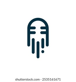illustration of octopus and microphone logo