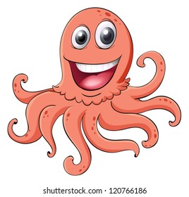 illustration of an octopus on a white background