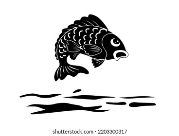 Illustration Of, Fish Under Water 