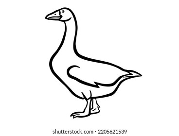 Illustration of, Goose Clipart, Goose