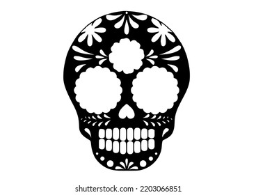 Illustration of, Mexican Sugar Skull