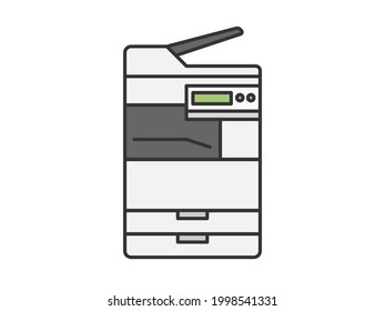 Illustration Office Printer Stock Vector (Royalty Free) 1998541331 ...