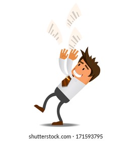 Illustration of office theme. vector illustration
