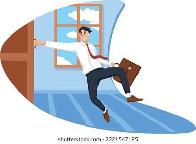 Illustration of office workers. employees. workspace.