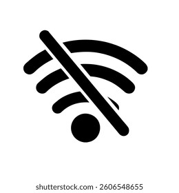 Illustration of offline WIFI icon clipart vector