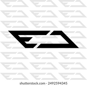 Illustration ofLuxury  EJ Logo in Vector