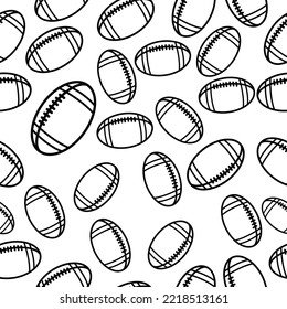 an illustration ofrugby seamless pattern
