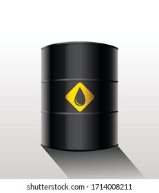 Illustration of an oil barrel