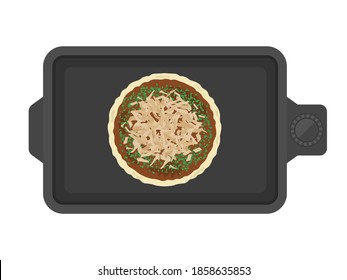 鉄板 お好み焼き のイラスト素材 画像 ベクター画像 Shutterstock