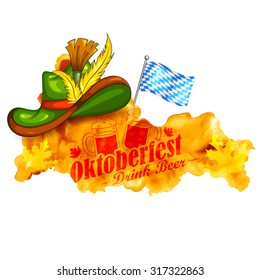 illustration of Oktoberfest celebration background