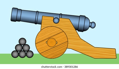 Illustration of the old cannon icon