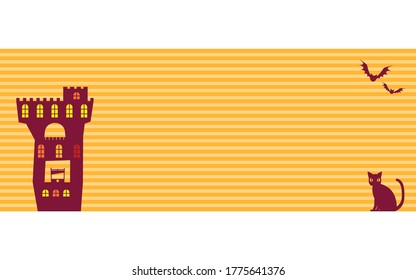 Illustration of old castle and Halloween character
Vector illustration