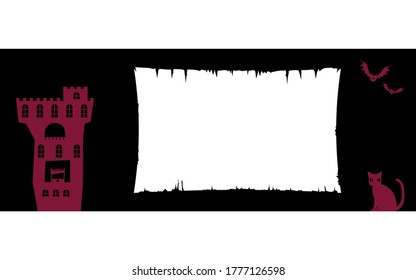 Illustration of old castle and Halloween character
Vector illustration