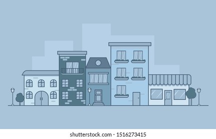  illustration of an old city in europe or america