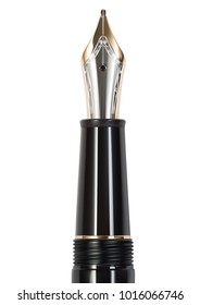 illustration of an old fountain pen on white background