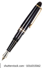 illustration of an old fountain pen on white background