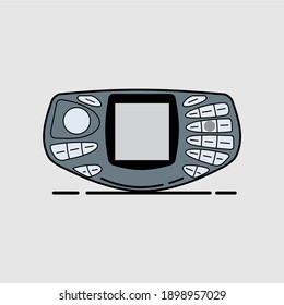 Illustration Of Old Nokia Mobile Phone Type N Gage QD
