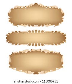 An illustration of old paper scroll