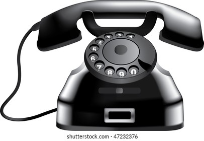 Illustration Old Phone Stock Vector (Royalty Free) 47232376 | Shutterstock