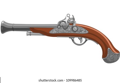 Illustration of old Pirate Gun