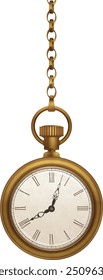 Illustration of an old pocket watch