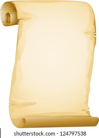 Illustration of an Old Scroll