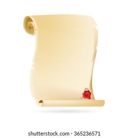 Illustration of an Old Scroll