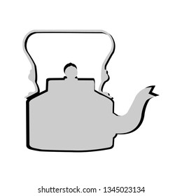 Illustration of old style tea pot