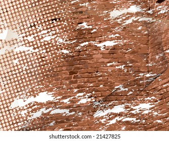 Illustration of old wall background