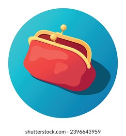 Illustration of an old wallet
