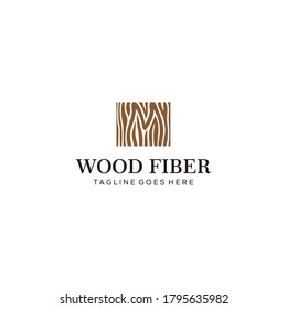 Illustration old wood fiber pattern vintage Logo Template vector illustration