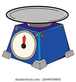  Illustration of an Old-Fashioned Kitchen Scale