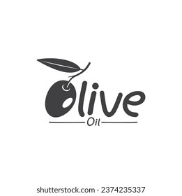 illustration of olive oil, vector art.