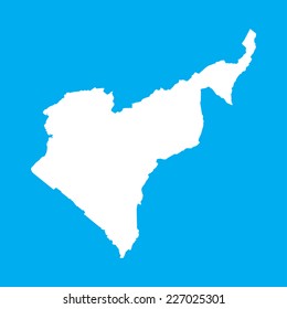 An Illustration on an Blue background of Cameroon