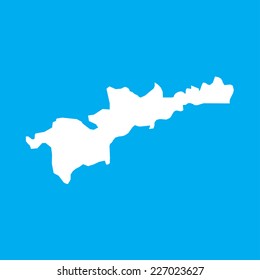 An Illustration on an Blue background of Monaco