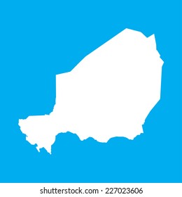An Illustration on an Blue background of Niger
