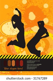 Illustration on a dance theme