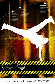 Illustration on a dance theme
