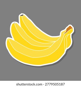 Illustration on fruit theme from set juicy delicious banana of various sizes, fruit banana consisting of juicy organic food, collection banana in juicy fruit for menu exquisite gourmet