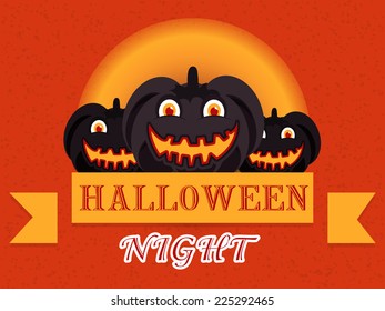 Illustration on Halloween Night background. Eps10