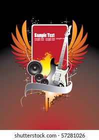 illustration on a musical theme