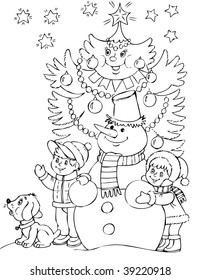 illustration on New Year's Eve party