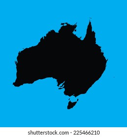 An Illustration on an Orange background of Australia