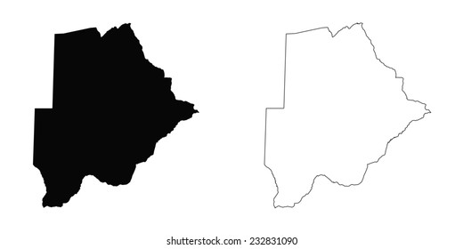An Illustration on an Orange background of Botswana