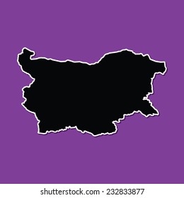 An Illustration on an Orange background of Bulgaria