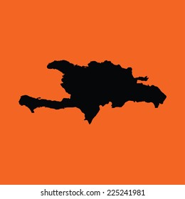 An Illustration on an Orange background of Democratic Republic